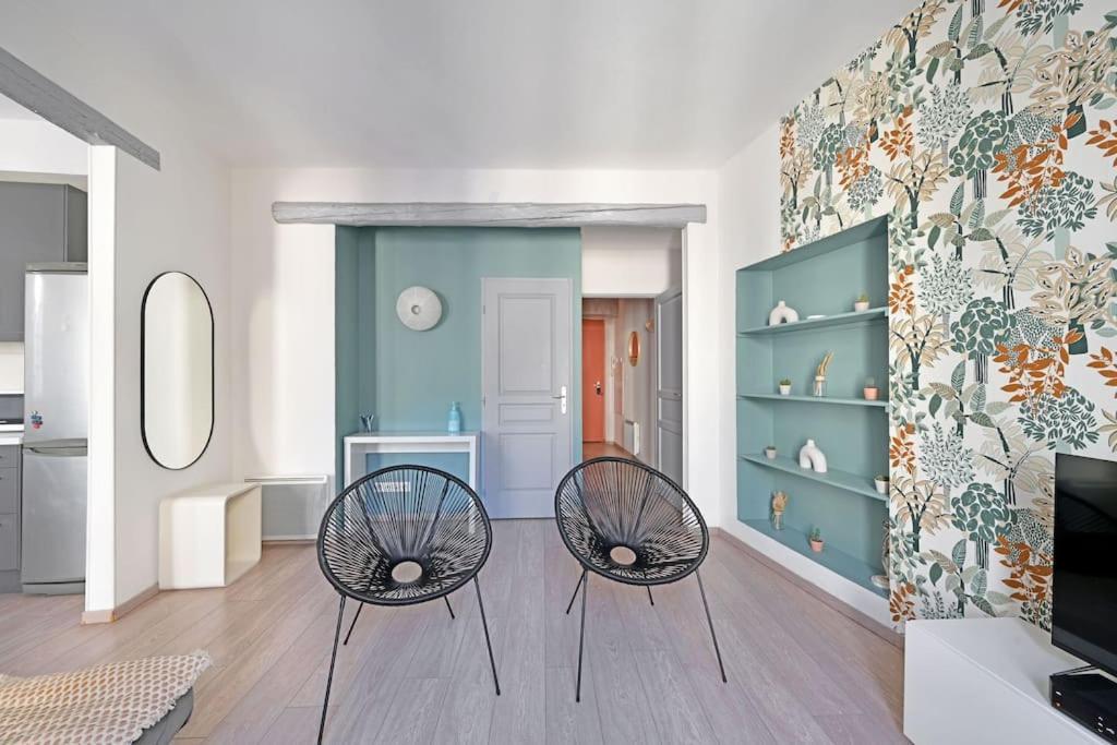 Pops Flat - Parking Prive Gratuit - Wi-Fi - Ac Clim Appartement Avignon Buitenkant foto